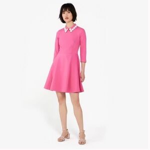 Kate Spade Ponte Dress • 3/4 Sleeve Fit & Flare • Size XS spring dress